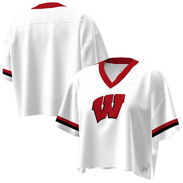 Женская белая футболка Wisconsin Badgers с v-образным вырезом и укороченным кроем Under Armour, Белый, Женская белая футболка Wisconsin Badgers с v-образным вырезом и укороченным кроем Under Armour
Женская белая футболка Wisconsin Badgers с v-образным вырезом и укороченным кроем Under Armour, Белый, Женская белая футболка Wisconsin Badgers с v-образным вырезом и укороченным кроем Under Armour