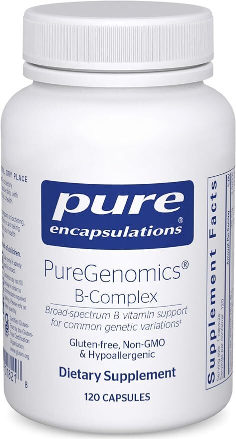 Комплекс витаминов группы B Pure Encapsulations PureGenomics, 120 капсул
Комплекс витаминов группы B Pure Encapsulations PureGenomics, 120 капсул