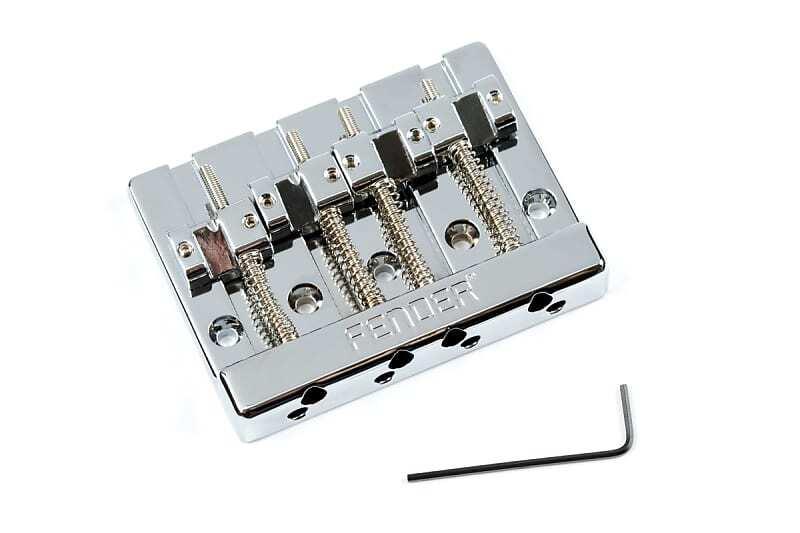 Fender 099-4408-000 HiMass 4-String Bass Bridge Assembly with Brass Saddles 2010s - Chrome
Fender 099-4408-000 HiMass 4-String Bass Bridge Assembly with Brass Saddles 2010s - Chrome