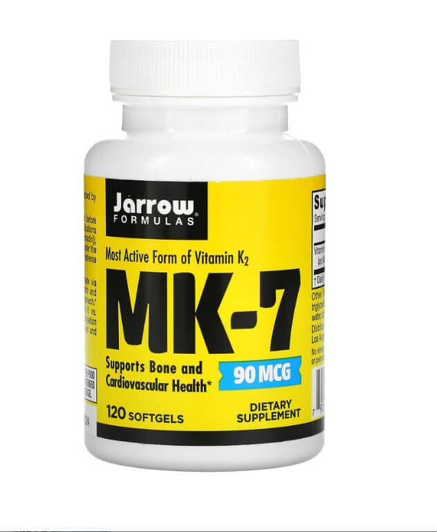 MK-7, витамин K2 в форме MK-7 Jarrow Formulas 90 мкг, 120 таблеток
MK-7, витамин K2 в форме MK-7 Jarrow Formulas 90 мкг, 120 таблеток