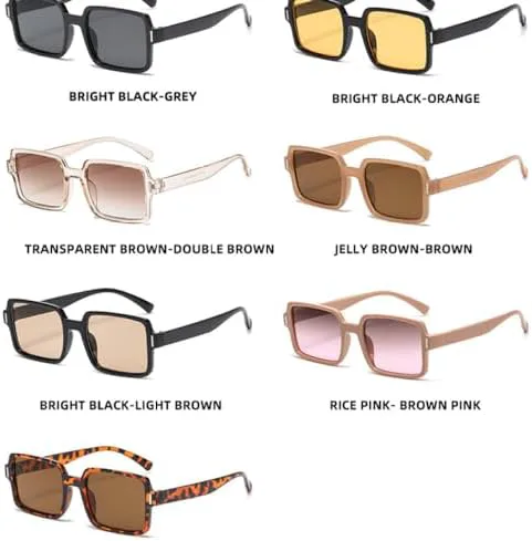 Солнцезащитные очки для женщин, квадратные солнцезащитные очки для мужчин, винтажные женские солнцезащитные очки с защитой от УФ-излучения UV400 MTZJH, Clear Tea
Солнцезащитные очки для женщин, квадратные солнцезащитные очки для мужчин, винтажные женские солнцезащитные очки с защитой от УФ-излучения UV400 MTZJH, Clear Tea