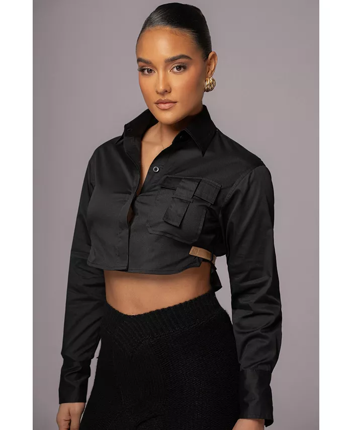 Женский топ с воротником Close To You JLUXLABEL, черный
Женский топ с воротником Close To You JLUXLABEL, черный