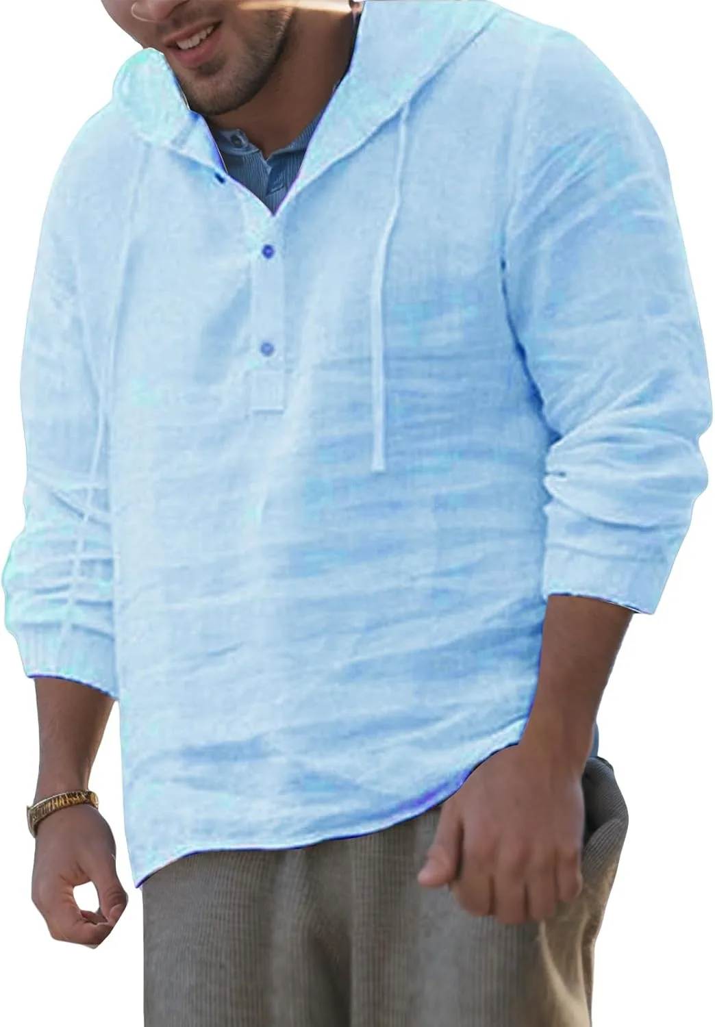 Мужская легкая толстовка из льна и хлопка с длинным рукавом и карманом CHXLQQX
Мужская легкая толстовка из льна и хлопка с длинным рукавом и карманом CHXLQQX