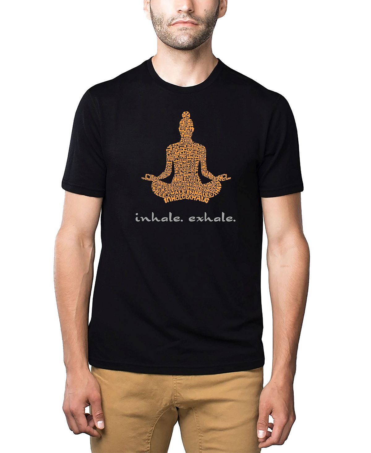 Мужская футболка premium word art - inhale exhale LA Pop Art, черный
Мужская футболка premium word art - inhale exhale LA Pop Art, черный