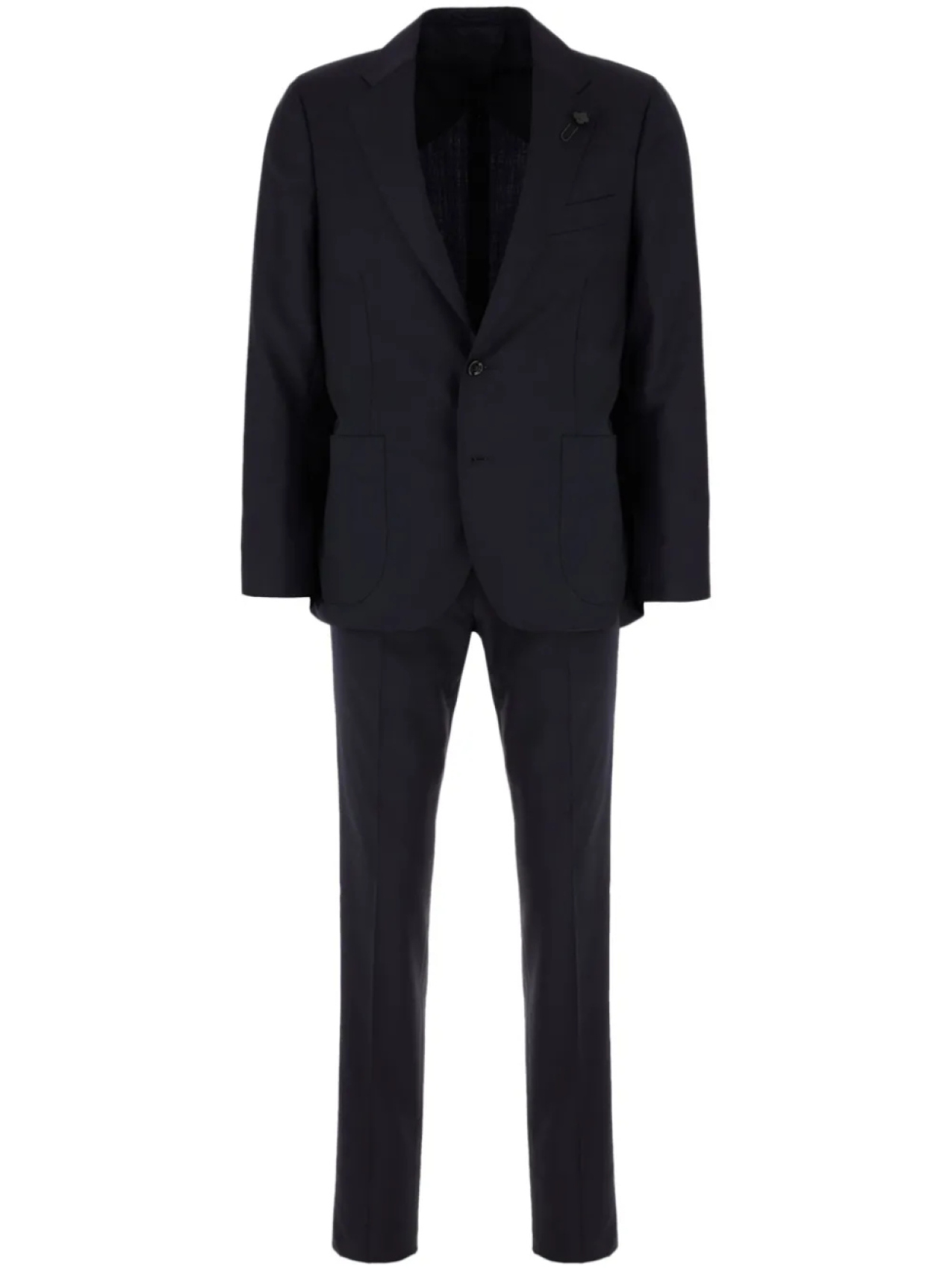 Костюм с брошью Лардини Lardini, синий
Костюм с брошью Лардини Lardini, синий