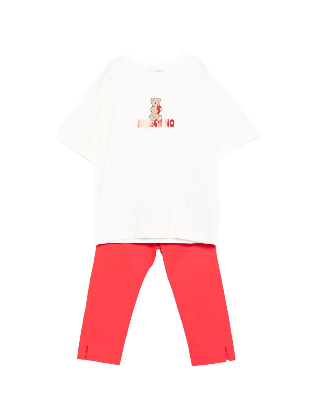 Спортивный костюм с графическим рисунком "Тедди" (набор из двух предметов) Moschino Kids, красный
Спортивный костюм с графическим рисунком "Тедди" (набор из двух предметов) Moschino Kids, красный