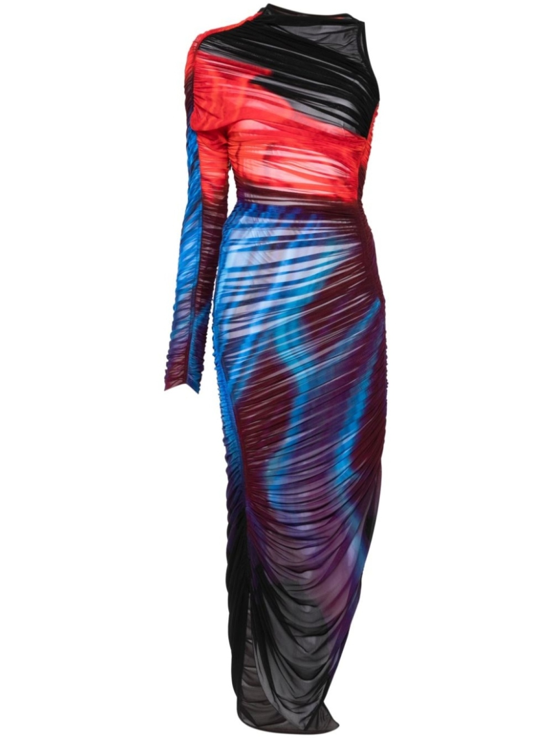 Mugler платье асимметричного кроя, синий
Mugler платье асимметричного кроя, синий