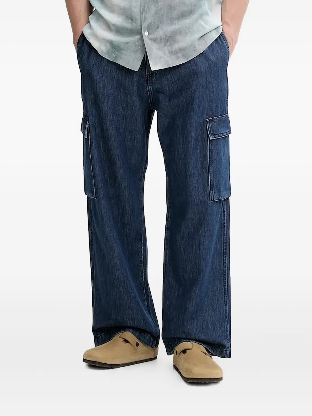 Широкие джинсы с карманами карго Iro, синий
Широкие джинсы с карманами карго Iro, синий