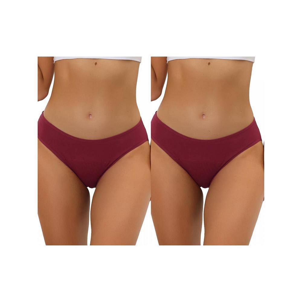 2 упаковки женского нижнего белья, хипстерские трусики со средней талией, доступны в размерах больших размеров ALLEGRA K, цвет Burgundy
2 упаковки женского нижнего белья, хипстерские трусики со средней талией, доступны в размерах больших размеров ALLEGRA K, цвет Burgundy