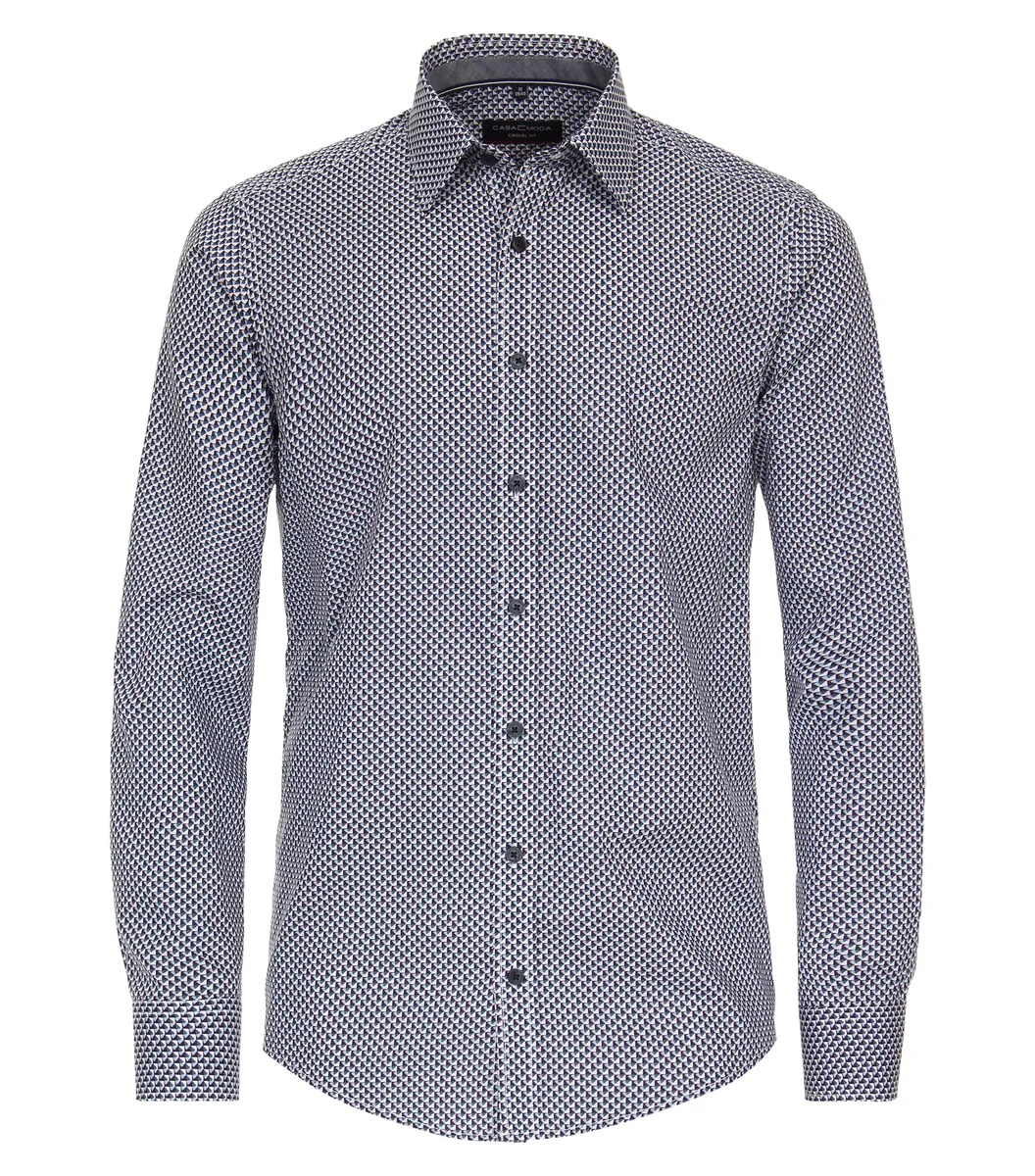 Рубашка CASAMODA с длинными рукавами "CASAMODA повседневная рубашка с принтом", синий
Рубашка CASAMODA с длинными рукавами "CASAMODA повседневная рубашка с принтом", синий