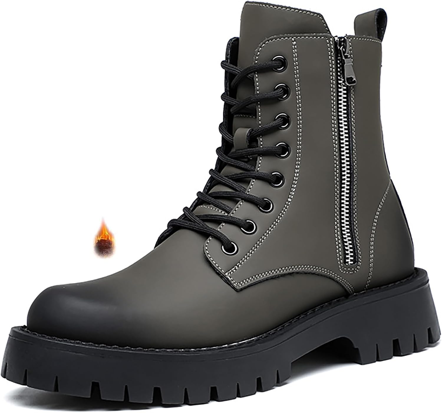 Мужские кожаные платформенные ботинки на шнуровке, боевые стиль, модный дизайн с круглым носком Wvbvlo, светло-зеленый
Мужские кожаные платформенные ботинки на шнуровке, боевые стиль, модный дизайн с круглым носком Wvbvlo, светло-зеленый