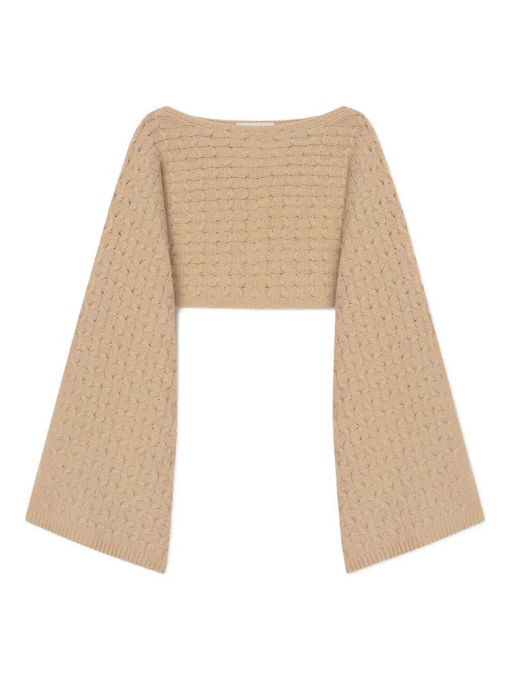 Свитер Ellie фактурной вязки с рукавами колокол Aeron, нейтральный
Свитер Ellie фактурной вязки с рукавами колокол Aeron, нейтральный