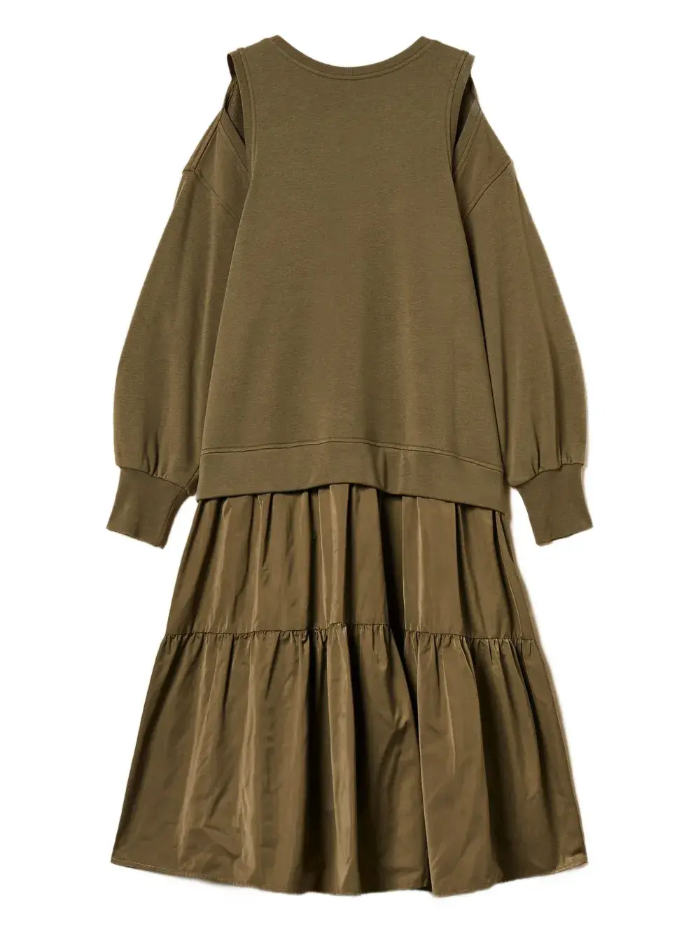 Платье миди с вырезами на плечах TWINSET, зеленый
Платье миди с вырезами на плечах TWINSET, зеленый