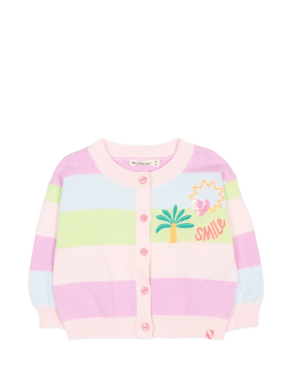 Полосатый украшенный кардиган Billieblush, розовый
Полосатый украшенный кардиган Billieblush, розовый