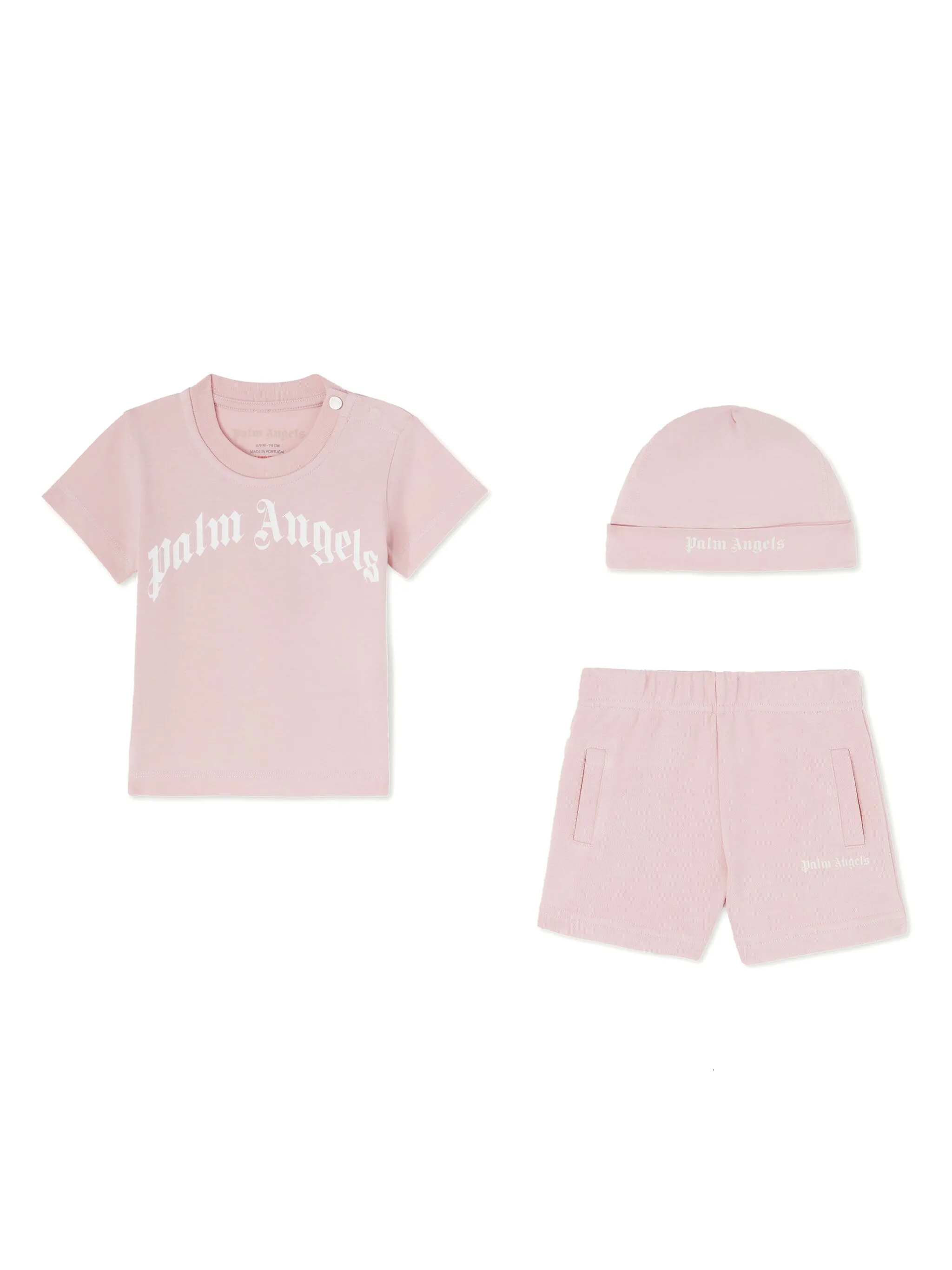 Комплект из топа, шортов и шапки с принтом Palm Angels Kids, розовый
Комплект из топа, шортов и шапки с принтом Palm Angels Kids, розовый