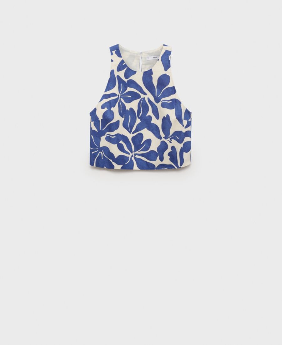 Женская блузка из льняной смеси с принтом MANGO, Blue
Женская блузка из льняной смеси с принтом MANGO, Blue