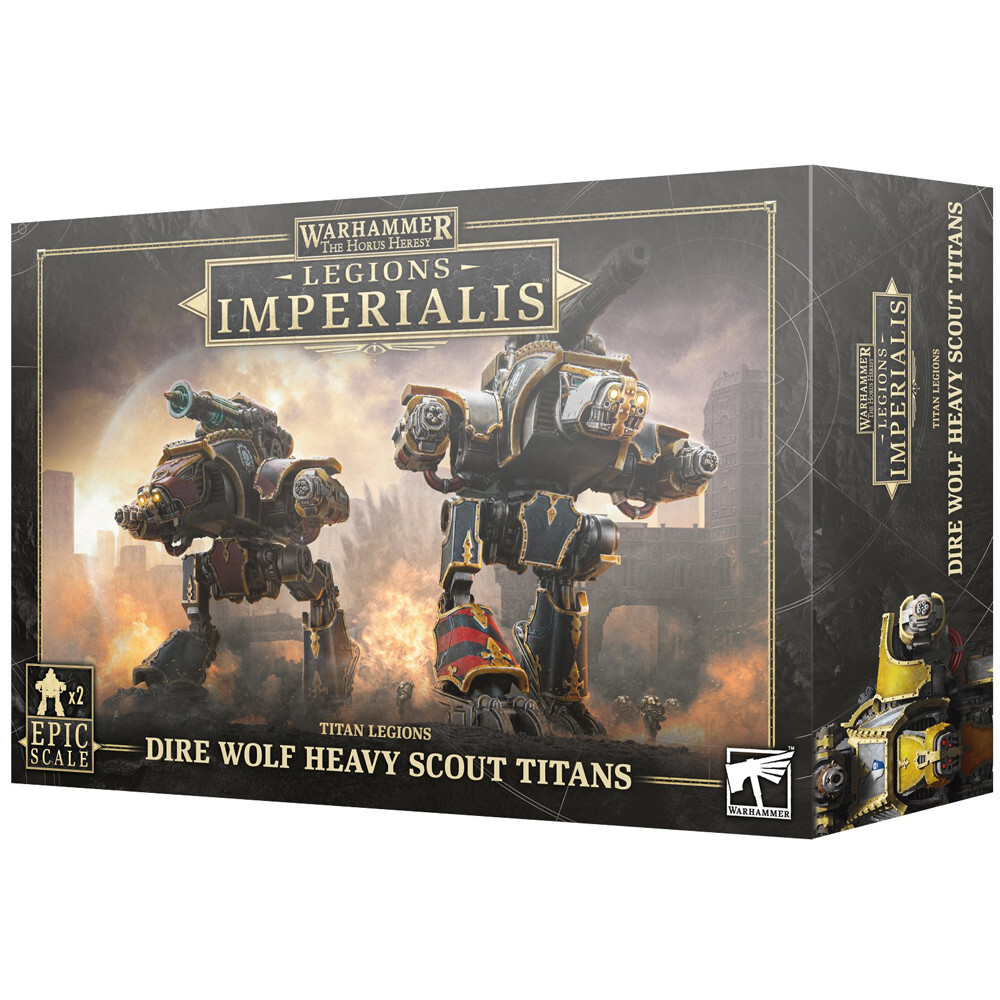 Миниатюра Games Workshop Legions Imperialis: Titan Legions - Dire Wolf Heavy Scout Titans
Миниатюра Games Workshop Legions Imperialis: Titan Legions - Dire Wolf Heavy Scout Titans