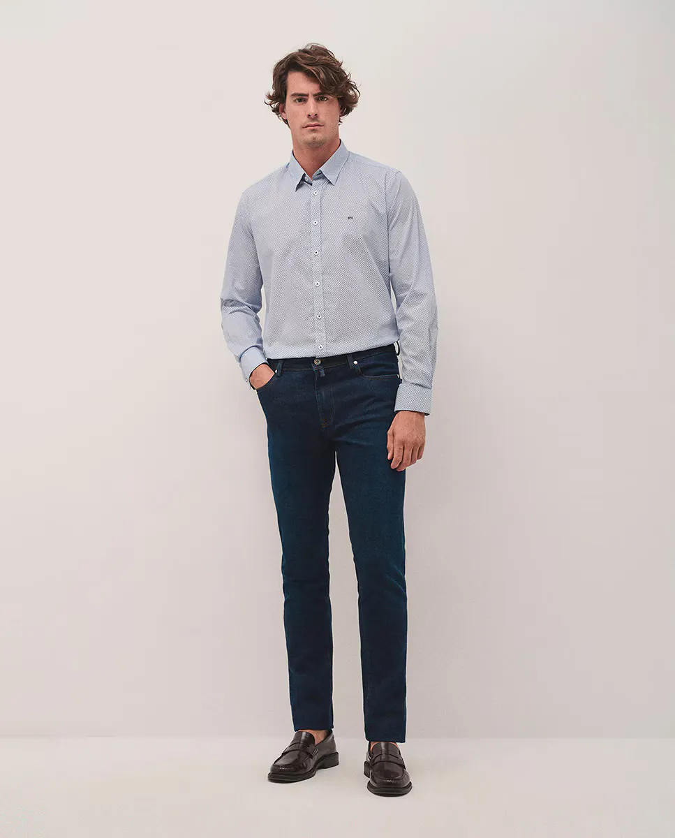 Мужские джинсы узкого кроя с пятью карманами Roberto Verino, темно-синий
Мужские джинсы узкого кроя с пятью карманами Roberto Verino, темно-синий