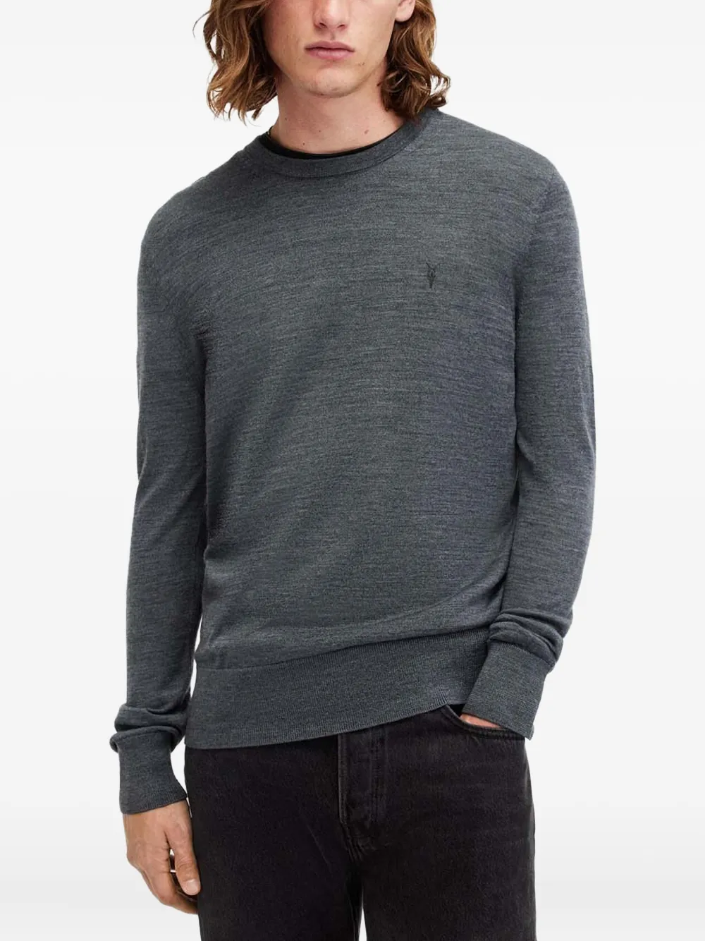 Джемпер с черепом барана Allsaints, синий
Джемпер с черепом барана Allsaints, синий