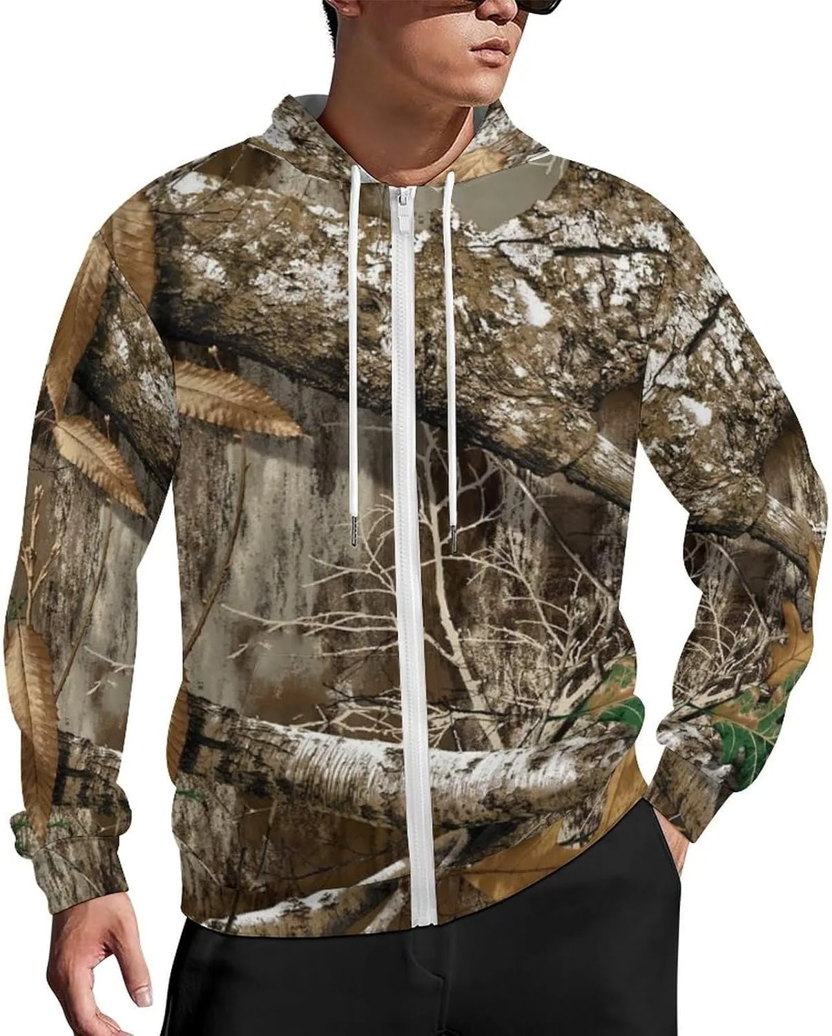 Камуфляжный худи для охоты на оленя мужской с молнией
Камуфляжный худи для охоты на оленя мужской с молнией