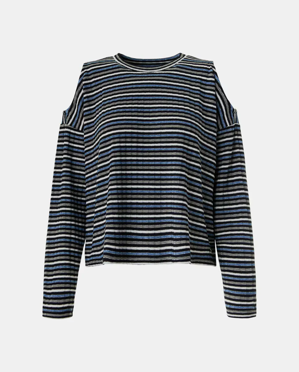 Женская футболка с длинным рукавом и вырезами в полоску Green Coast, синий
Женская футболка с длинным рукавом и вырезами в полоску Green Coast, синий