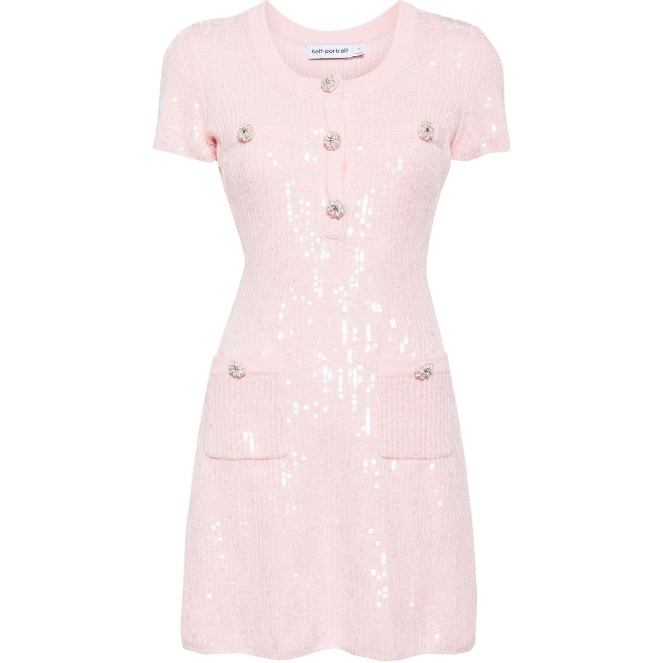 Платье-мини с пайетками Self-portrait, розовый
Платье-мини с пайетками Self-portrait, розовый