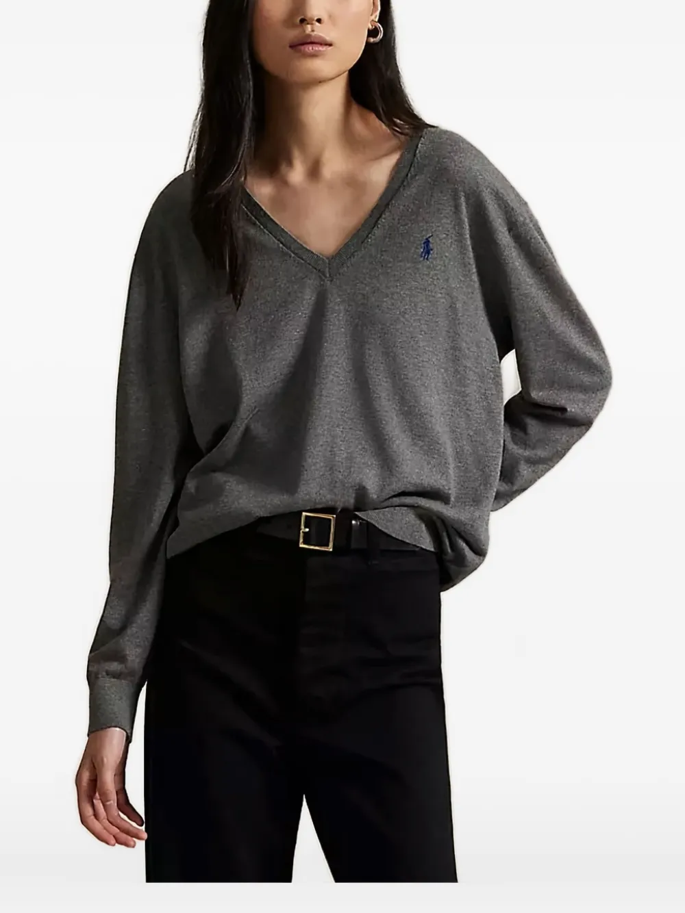 Свитер с V-образным вырезом Polo Ralph Lauren, серый
Свитер с V-образным вырезом Polo Ralph Lauren, серый