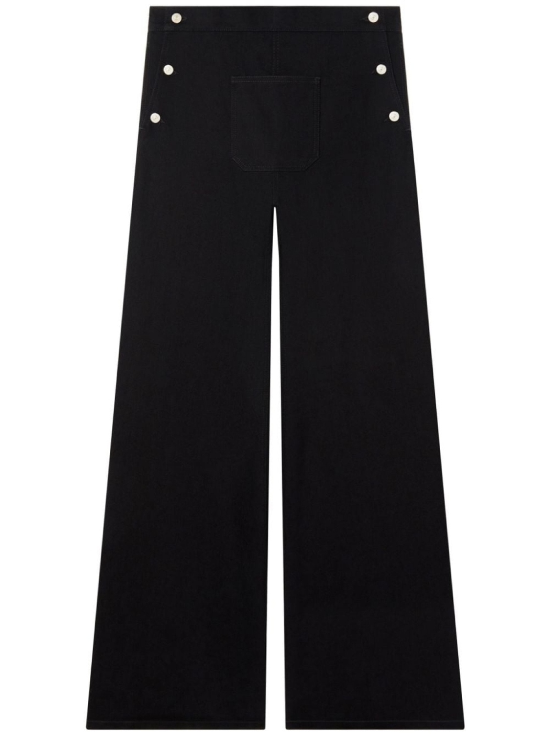 Courrèges брюки широкого кроя, черный 
Courrèges брюки широкого кроя, черный