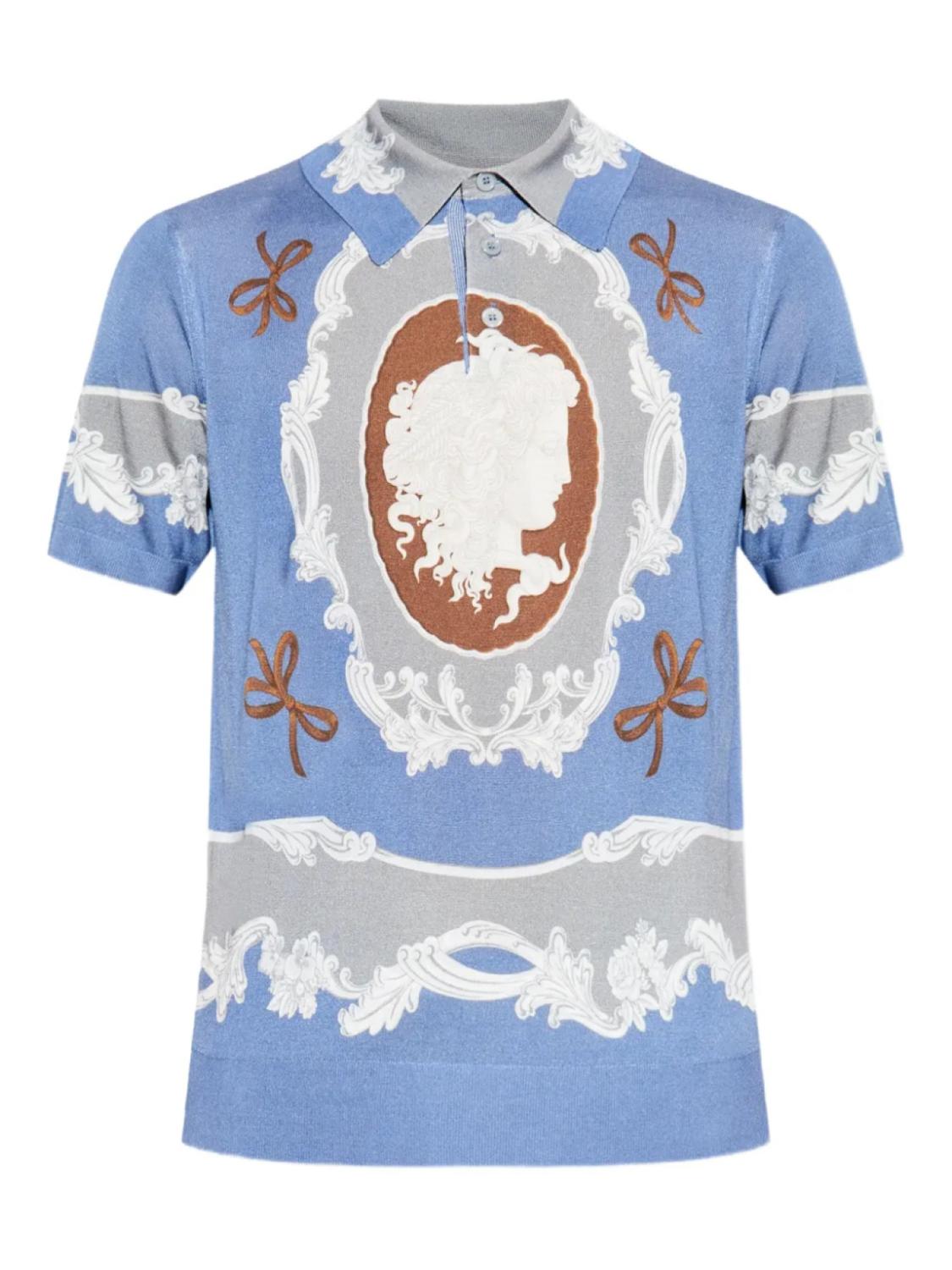 Рубашка поло с мотивом «Медуза» Versace, синий
Рубашка поло с мотивом «Медуза» Versace, синий