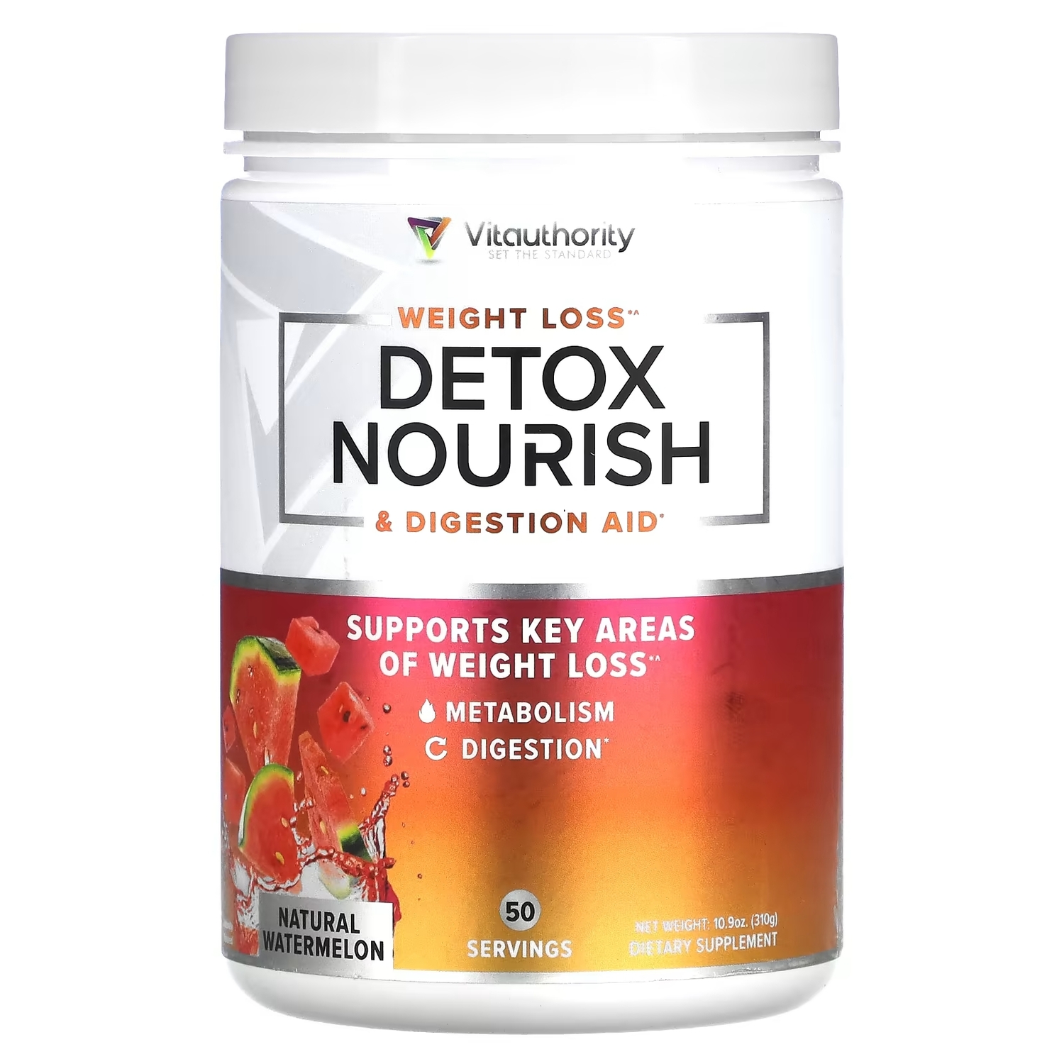 Vitauthority Detox Nourish Natural Watermelon, 310 г
Vitauthority Detox Nourish Natural Watermelon, 310 г