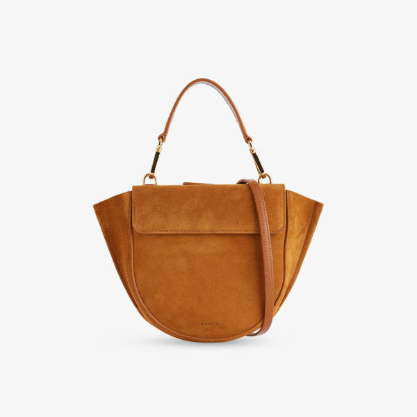 Мини-сумка через плечо Wandler Hortensia замшевая с ручкой, коньяк
Мини-сумка через плечо Wandler Hortensia замшевая с ручкой, коньяк