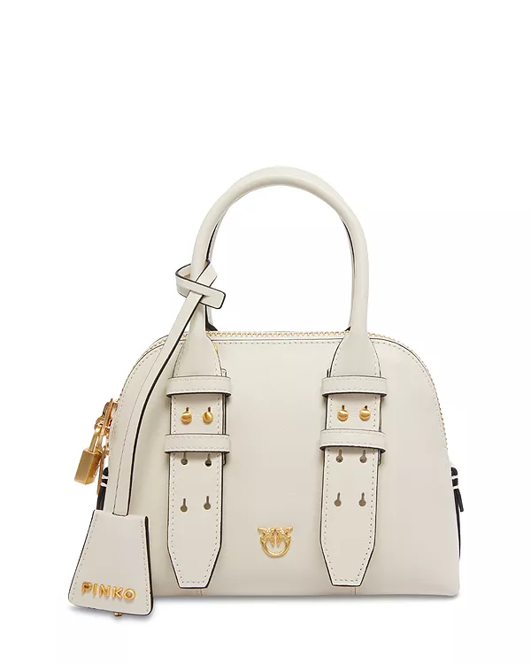 Кожаная мини-сумка для боулинга на молнии Pinko, белый
Кожаная мини-сумка для боулинга на молнии Pinko, белый