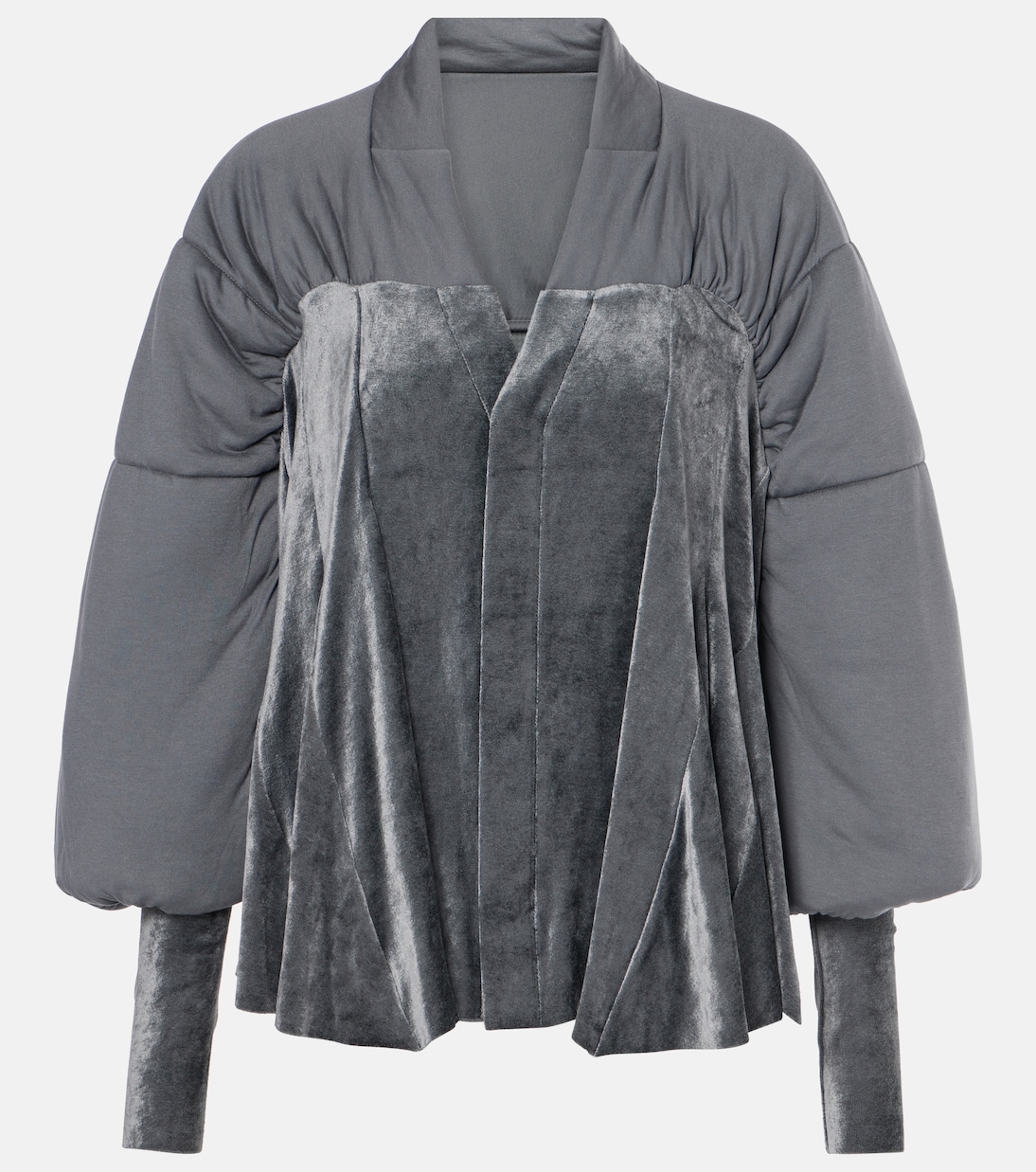 Джерси и бархатная куртка Duvetessa Rick Owens, Steel
Джерси и бархатная куртка Duvetessa Rick Owens, Steel