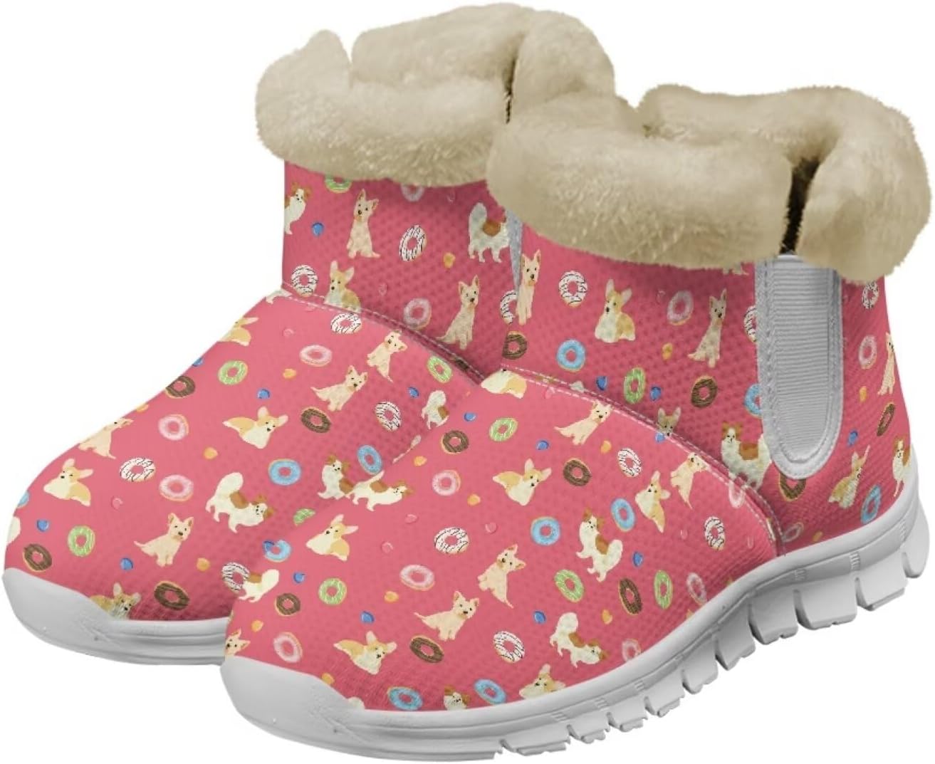 Унисекс зимние снежные ботинки JoyLamoria, эластичные ботильоны до щиколотки, уличные, легко надеваются, удобные пушистые ботинки, Doughnut Dog
Унисекс зимние снежные ботинки JoyLamoria, эластичные ботильоны до щиколотки, уличные, легко надеваются, удобные пушистые ботинки, Doughnut Dog