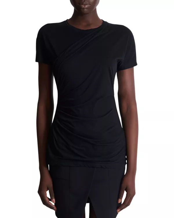 Драпированная футболка Balmain, черный
Драпированная футболка Balmain, черный