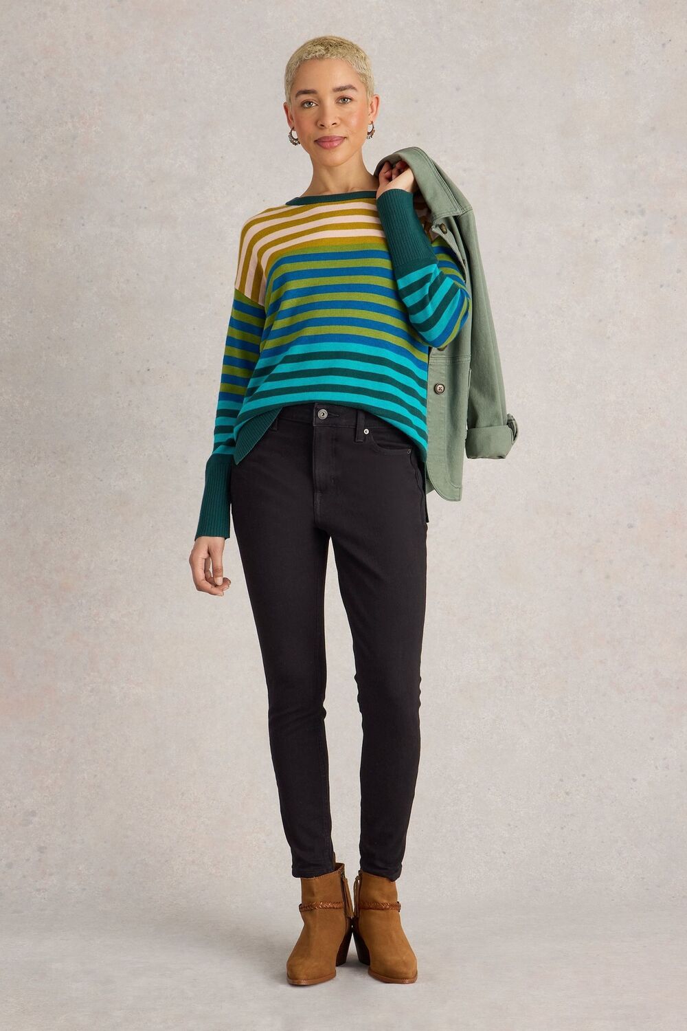 Узкие джинсы Холли White Stuff, черный 
Узкие джинсы Холли White Stuff, черный