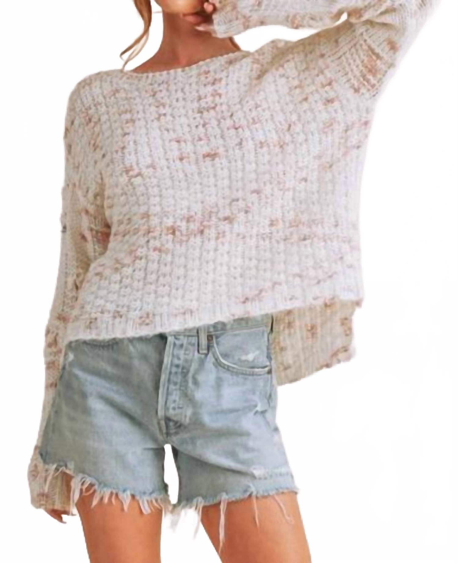 AEMI + CO Текстурированный свитер Lani цвета овсянки
AEMI + CO Текстурированный свитер Lani цвета овсянки