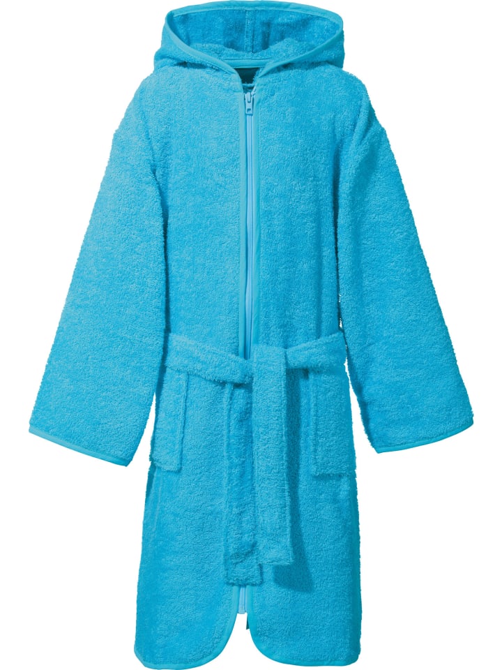 Erwin Müller Детский банный халат с капюшоном из махровой ткани бирюзового цвета
Erwin Müller Детский банный халат с капюшоном из махровой ткани бирюзового цвета