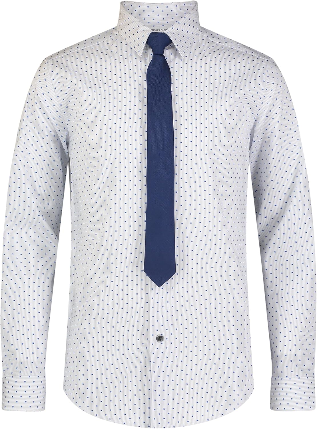 Рубашка Calvin Klein для мальчиков с длинным рукавом, застежкой на пуговицы, воротником, галстуком и нагрудным карманом, Blue Dot
Рубашка Calvin Klein для мальчиков с длинным рукавом, застежкой на пуговицы, воротником, галстуком и нагрудным карманом, Blue Dot