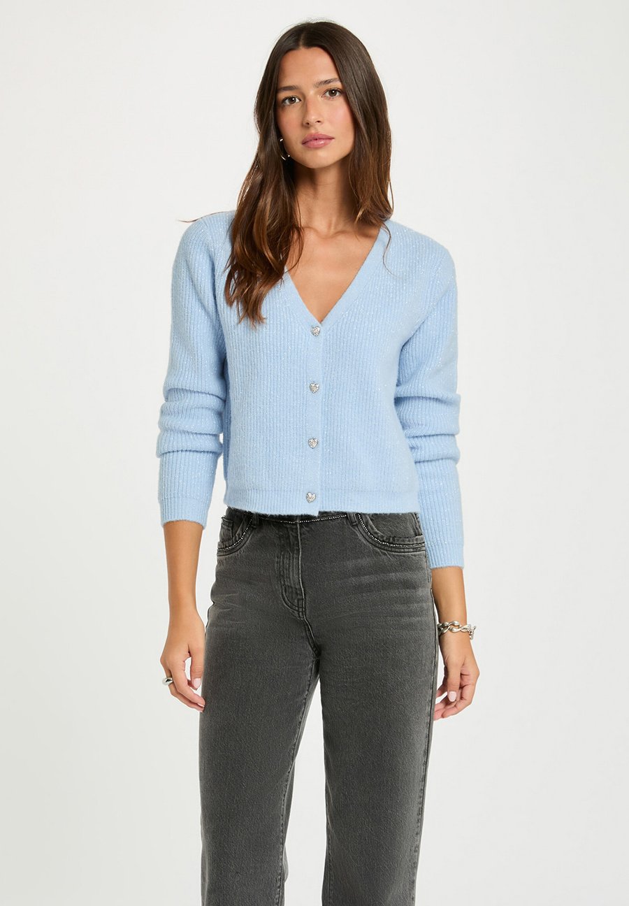 Кардиган Morgan WITH V-NECK, Bleu Ciel/Light Blue
Кардиган Morgan WITH V-NECK, Bleu Ciel/Light Blue