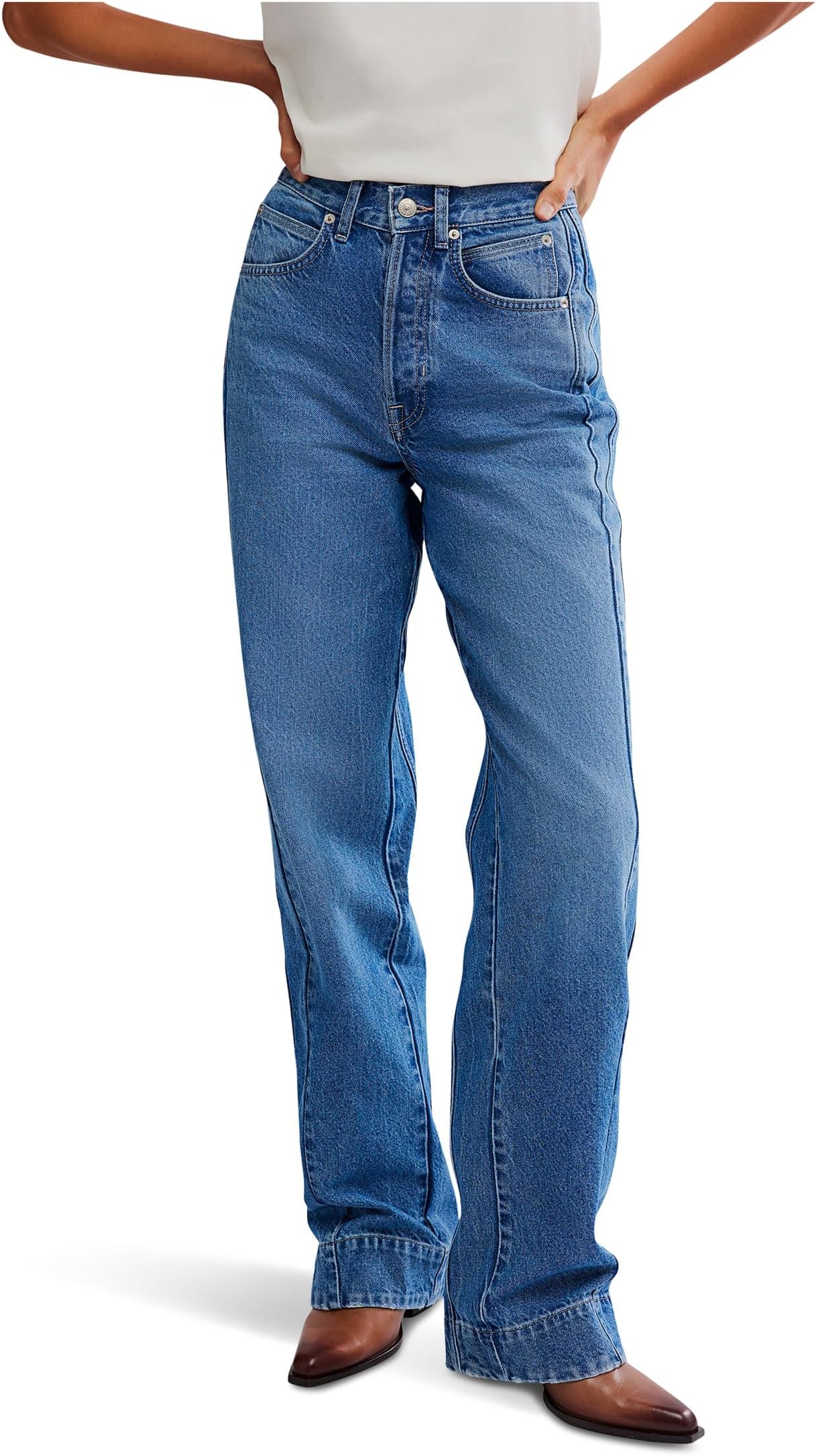 Брюки Free People Women's Stick Around Slim Curve Jean, Stay For The Morning
Брюки Free People Women's Stick Around Slim Curve Jean, Stay For The Morning