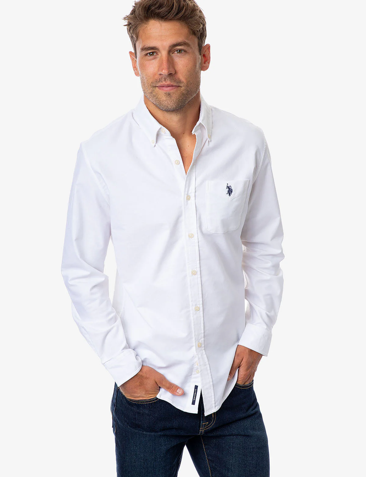 Рубашка U.S. Polo Assn Long Sleeve Stretch Oxford, белый
Рубашка U.S. Polo Assn Long Sleeve Stretch Oxford, белый