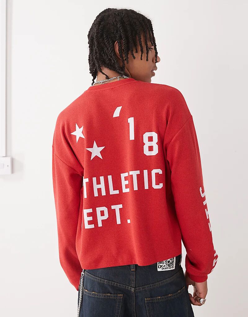 COLLUSION Футболка с длинными рукавами и спортивным принтом красного цвета
COLLUSION Футболка с длинными рукавами и спортивным принтом красного цвета