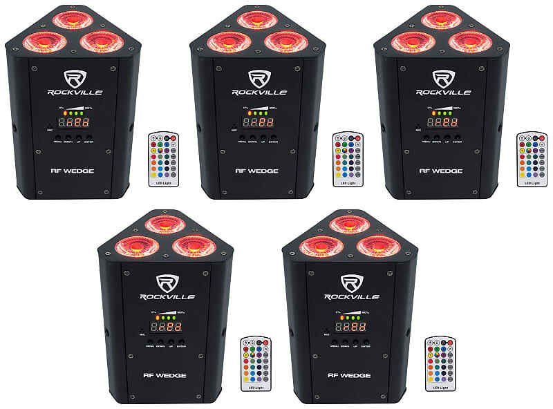 Комплект 5 Rockville RF WEDGE BLACK RGBWA + UV Battery Wireless DMX DJ Up Lights + RF Remotes 5 RF WEDGE BLACK
Комплект 5 Rockville RF WEDGE BLACK RGBWA + UV Battery Wireless DMX DJ Up Lights + RF Remotes 5 RF WEDGE BLACK