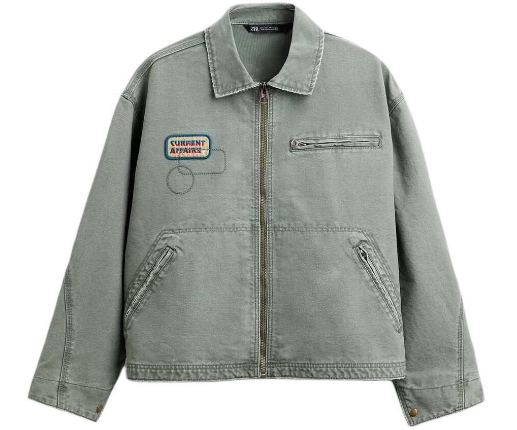 Куртка Zara Oversized With Patch, серый
Куртка Zara Oversized With Patch, серый