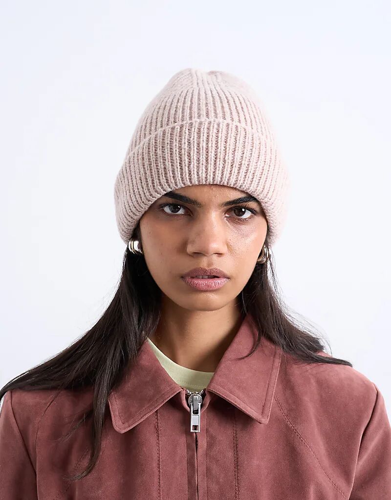 Шапка-бини в рубчик Topshop Henry бежевого цвета
Шапка-бини в рубчик Topshop Henry бежевого цвета