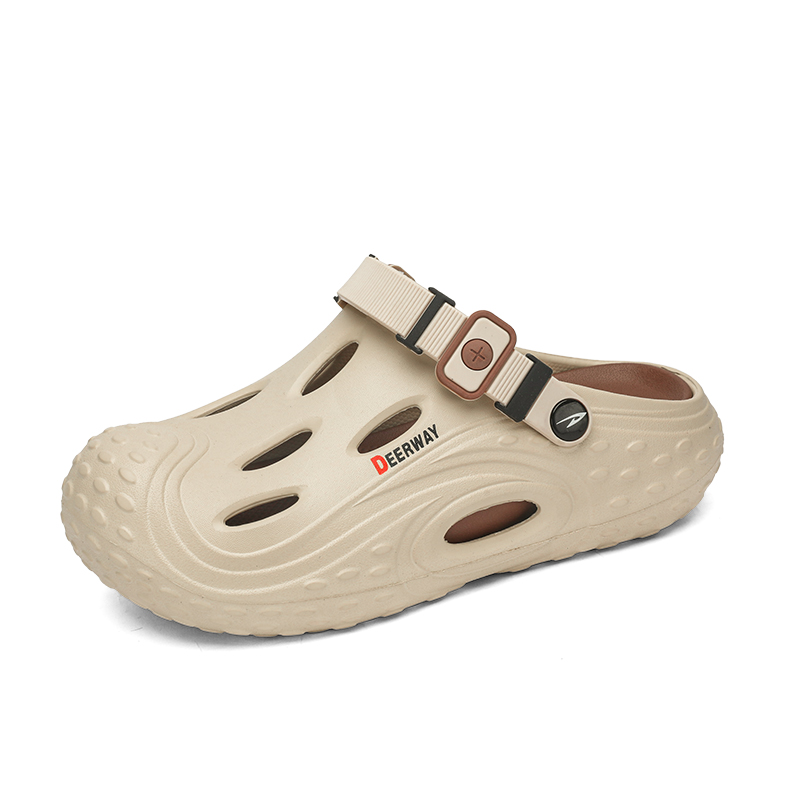 DEERWAY Клоги мужские бежево-коричневые, цвет Beige Brown
DEERWAY Клоги мужские бежево-коричневые, цвет Beige Brown