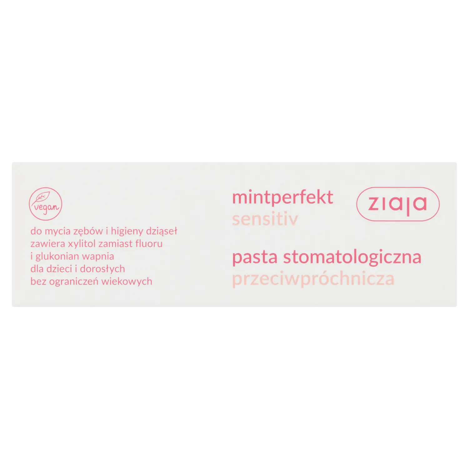 Ziaja Mintperfekt Sensitiv зубная паста против кариеса и гигиены десен для детей и взрослых, 75 мл
Ziaja Mintperfekt Sensitiv зубная паста против кариеса и гигиены десен для детей и взрослых, 75 мл