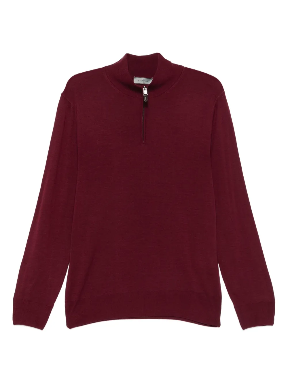 Свитер на молнии с высоким воротником Canali, красный
Свитер на молнии с высоким воротником Canali, красный