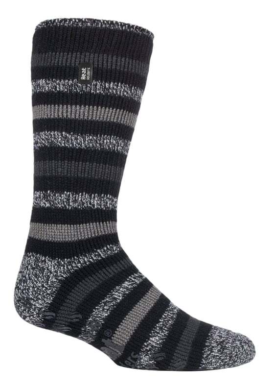 Мужские носки-тапочки с флисовой подкладкой и полосками Heat Holders, черный
Мужские носки-тапочки с флисовой подкладкой и полосками Heat Holders, черный